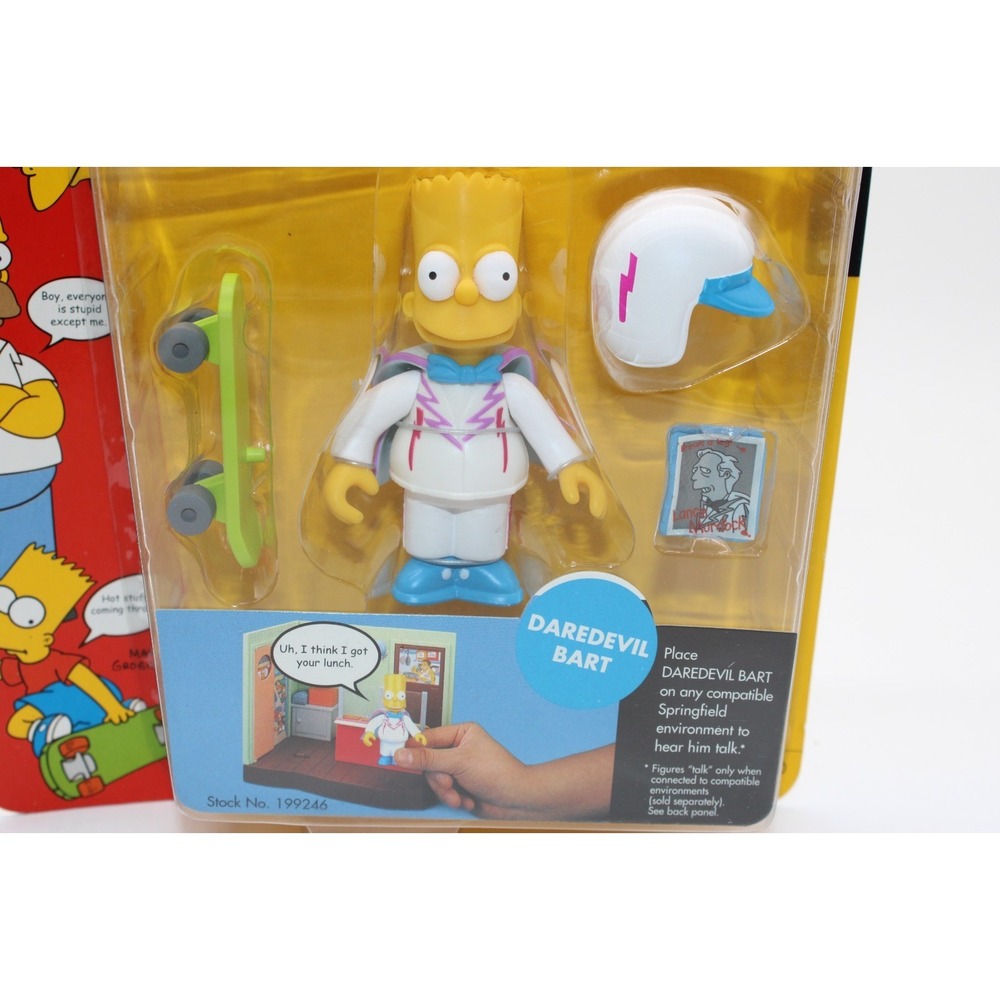 2002 The Simpsons Daredevil Bart Simpson Action Figure Series 8 Playmates NEW - Picture 2 of 4